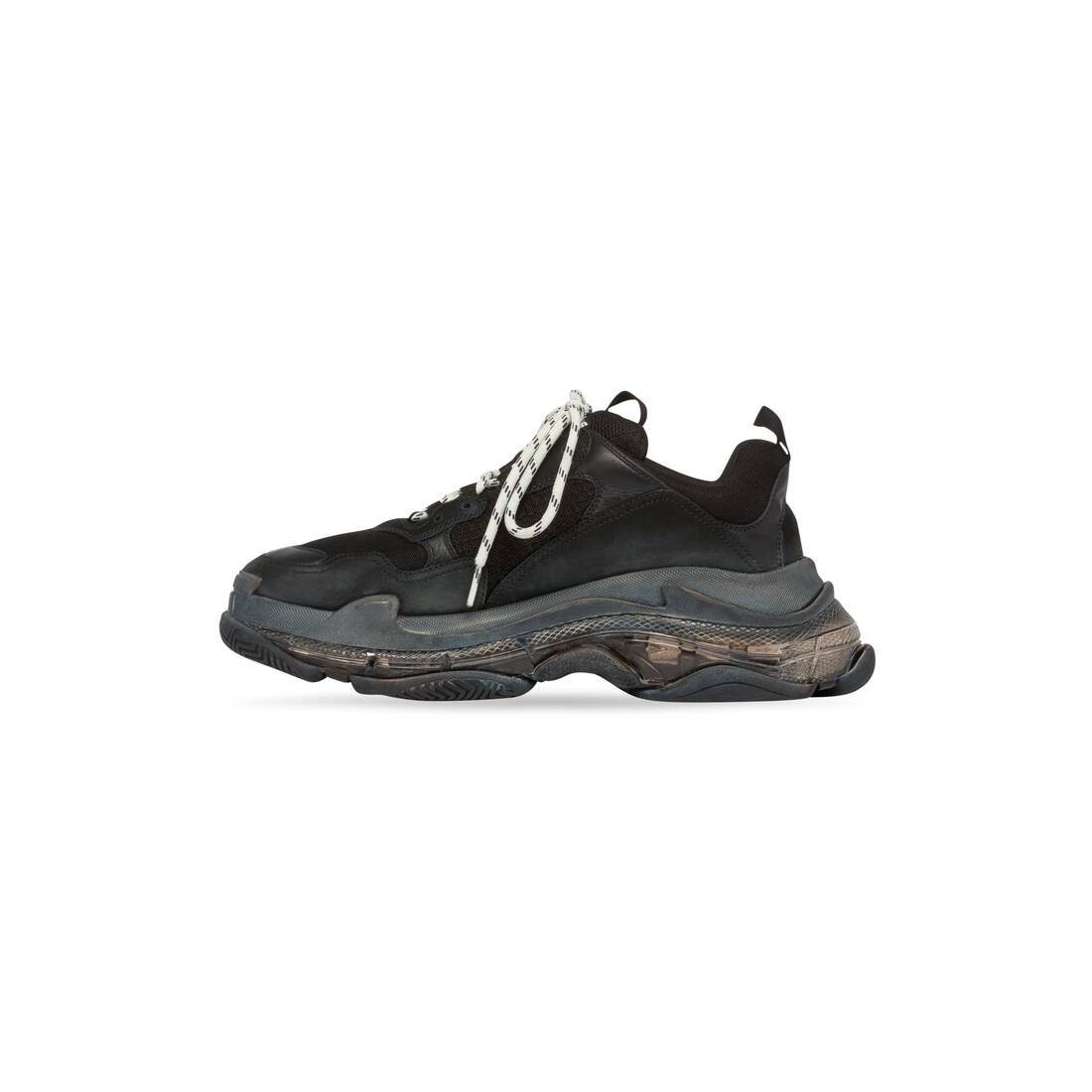 Women’s Triple S Clear Sole Sneaker  in Black - Image 3